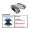 4WD Tracked Robot Tank Intelligent Car Chassis  Obstacle Avoidance Remote Control  DIY (Silver)