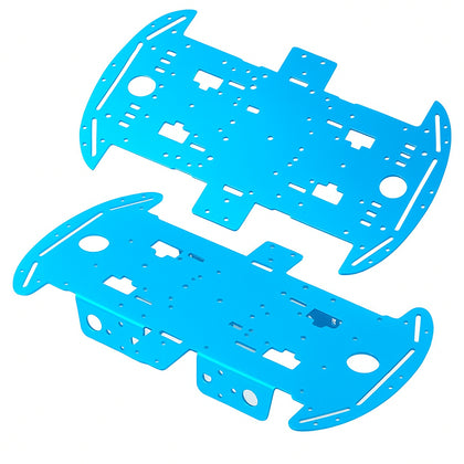 insulated aluminum robot chassis set with motor brackets