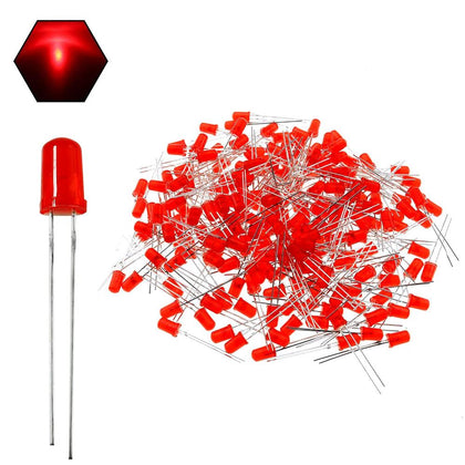 Diffused Red LED Pack of 50 Pcs 5mm
