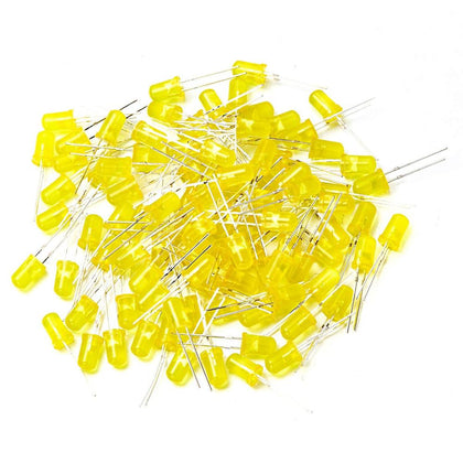 Diffused Yellow LED Pack of 50 Pcs 5mm