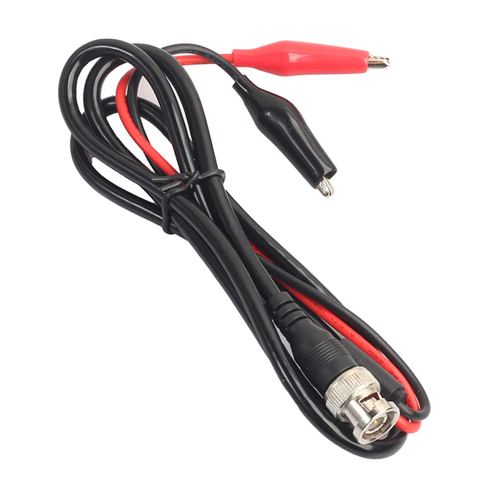 5 Pz Cavo Di Prova BNC A Doppio Coccodrillo - Sonda Per Oscilloscopio 92 Cm - Puntali Per Test Elettrici E HVAC