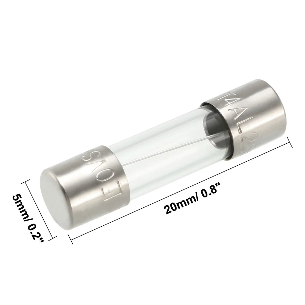 5*20mm 250V 1A/2A/4A/10A Glass Tube Fuse with Lead