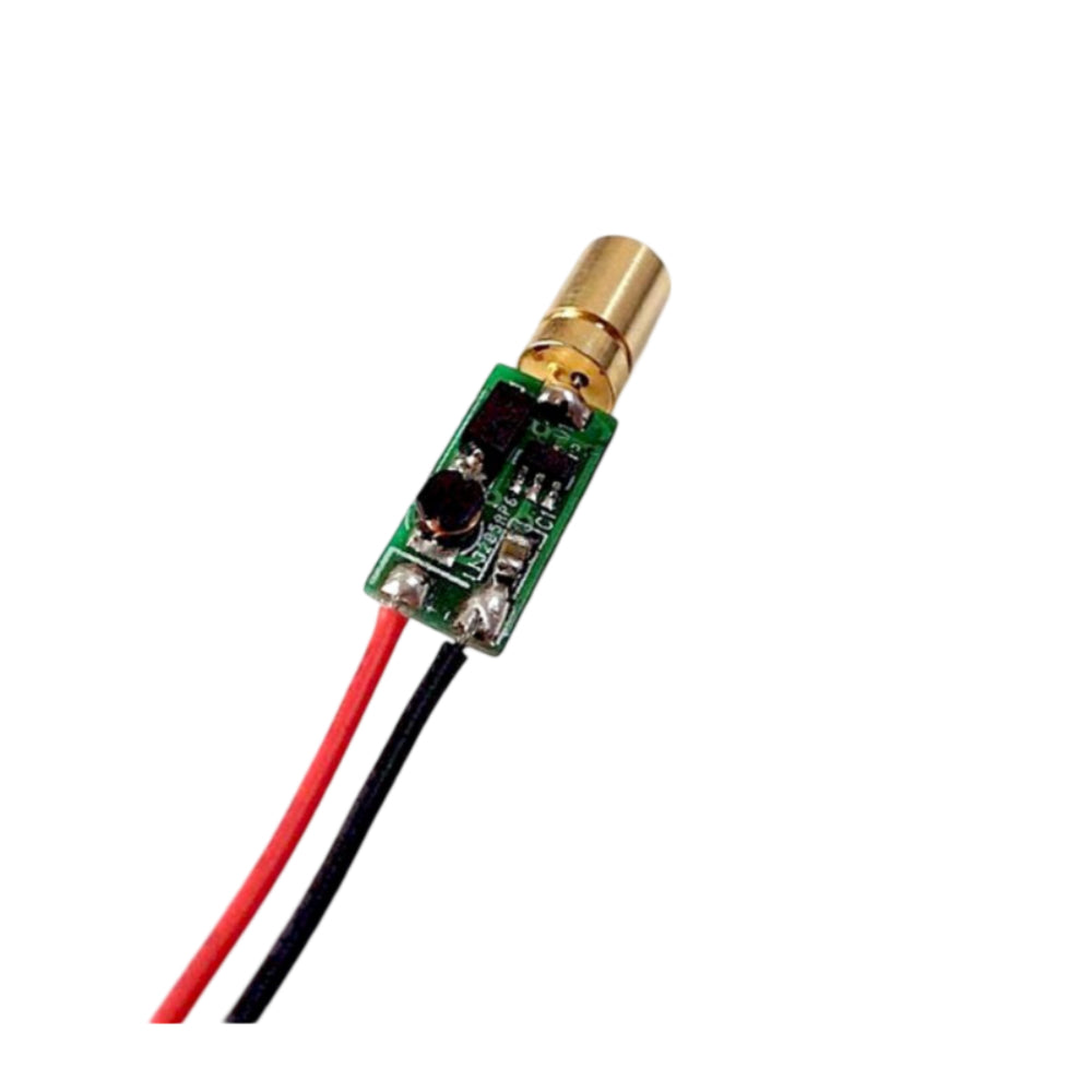 510nM 30mW 6MM 3.3V DC Green Laser Dot Industrial grade module wire 20mm