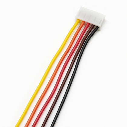 5P Locking Pin Pitch 2.54mm Connector Single Head, Straight Male and Female both 300mm_1