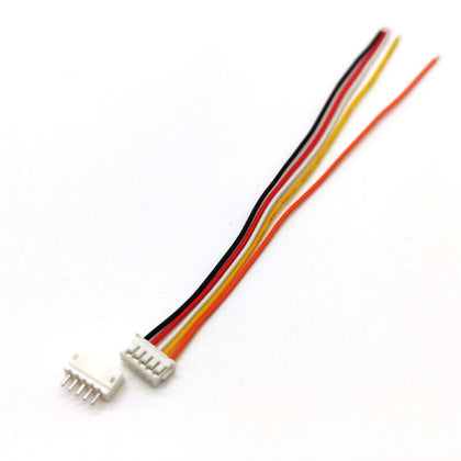 5P Locking Pin Pitch 2.54mm Connector Single Head, Straight Male and Female both 300mm