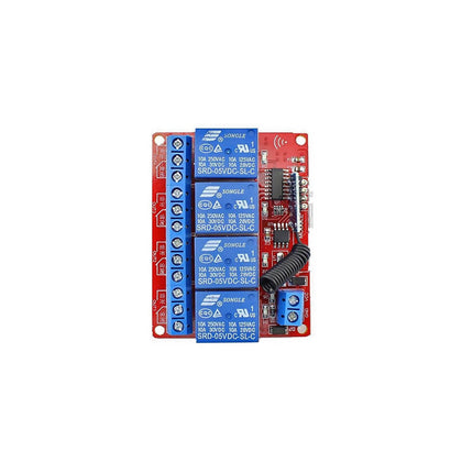 5V Four Channel RF 315MHz Wireless Control Switch Module with Remote Controller_1