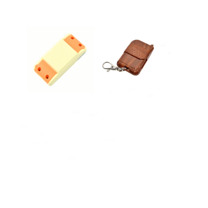 5V One Channel RF 433 Mhz Wireless switch with 2 Key 433 Mhz Brown Remote Controller-1