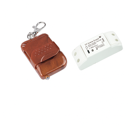 5V One Channel RF 315 Mhz Wireless switch with 2 Key 315 Mhz Brown Remote Controller -1