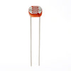 Front view of 5mm 5549 light dependent resistor sensor