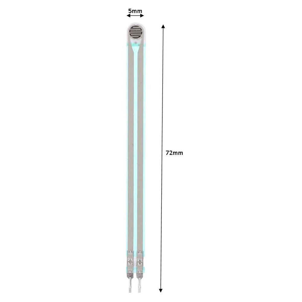 5mm Dia Flexible Film FSR Pressure Sensor Force Sensitive Resistor Long ...