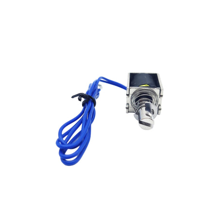 Front view of 5V solenoid lock push-pull actuator