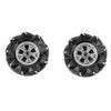 60mm Mecanum Wheel Omnidirectional Left and Right Pair Black