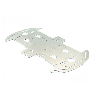 4WD 1.5mm Aluminum Alloy BO Motor Robot Chassis Top Plate  (No Motor bracket)
