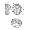 Red 65mm TT BO Motor Robot Wheel_1