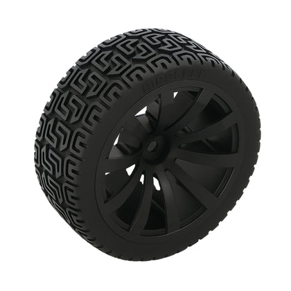 65mm black sponge rubber wheel for bo motor