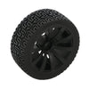 65mm black sponge rubber wheel for bo motor
