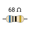 68Ohm 1/4 w-2