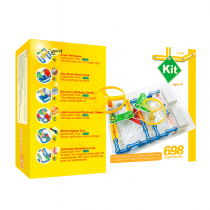 698 experiments electronic kit for kids