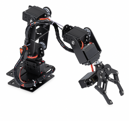 6DOF Metal Robot Arm with Mechanical Clamp Claw Without Servo
