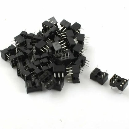 6 Pin DIP IC Base Pitch Width 7.62mm and pins spaced at 2.54mm 100Pcs-1