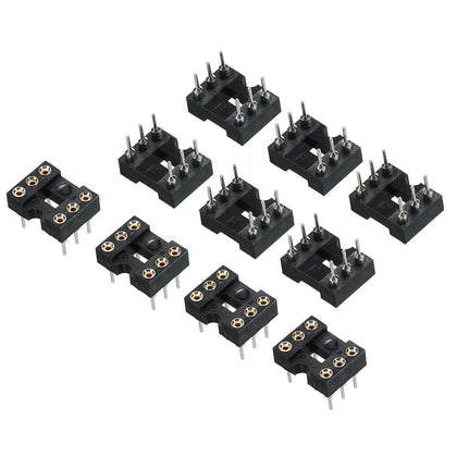 6 Pin DIP IC Base Pitch Width 7.62mm and pins spaced at 2.54mm 10Pcs-1