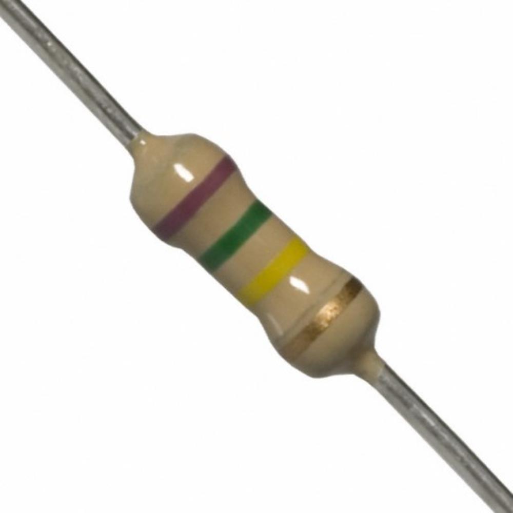 750K Resistance 1/4 Watt 5% Tolerance