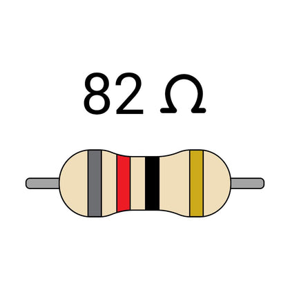 82 OHM 1/4 W-1