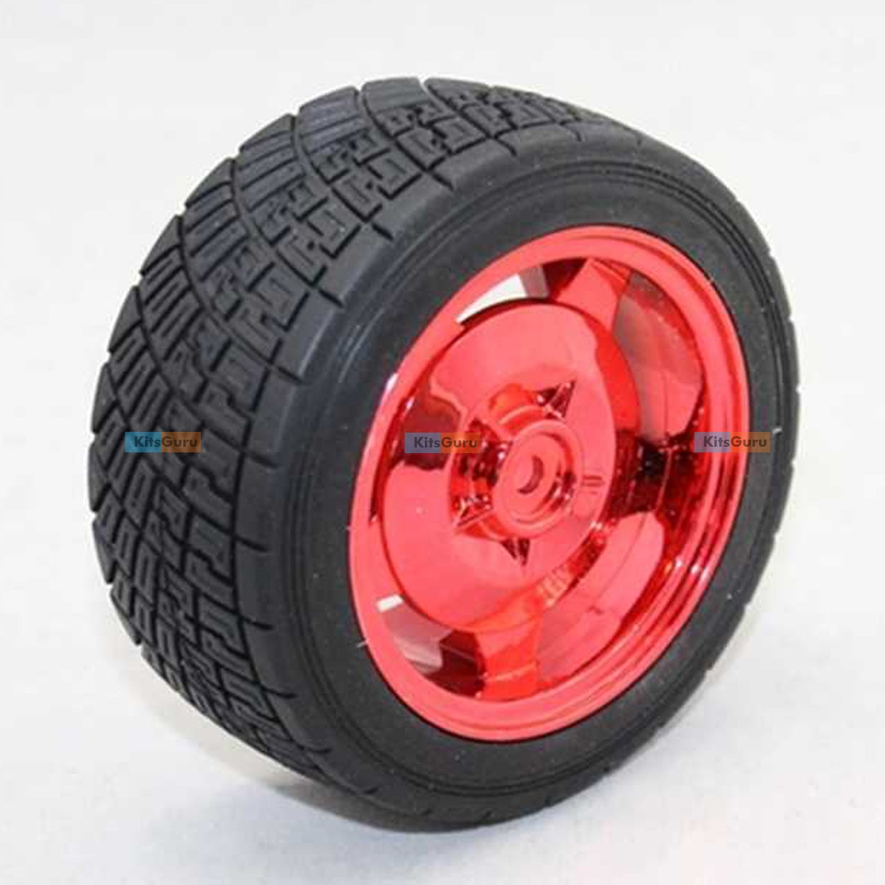 83MM Export Quality Large Robot Smart Car Wheel, 35MM Width Surface Red Colour
