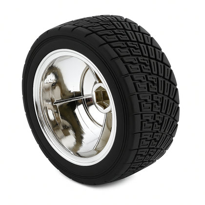 83mm Large and 35mm Width Friction Sponge Robot rubber wheel (Silver)