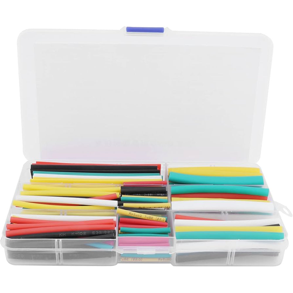 84 Piece Color Heat Shrink Tubing Set (Boxed) Assorted Sizes & Colors