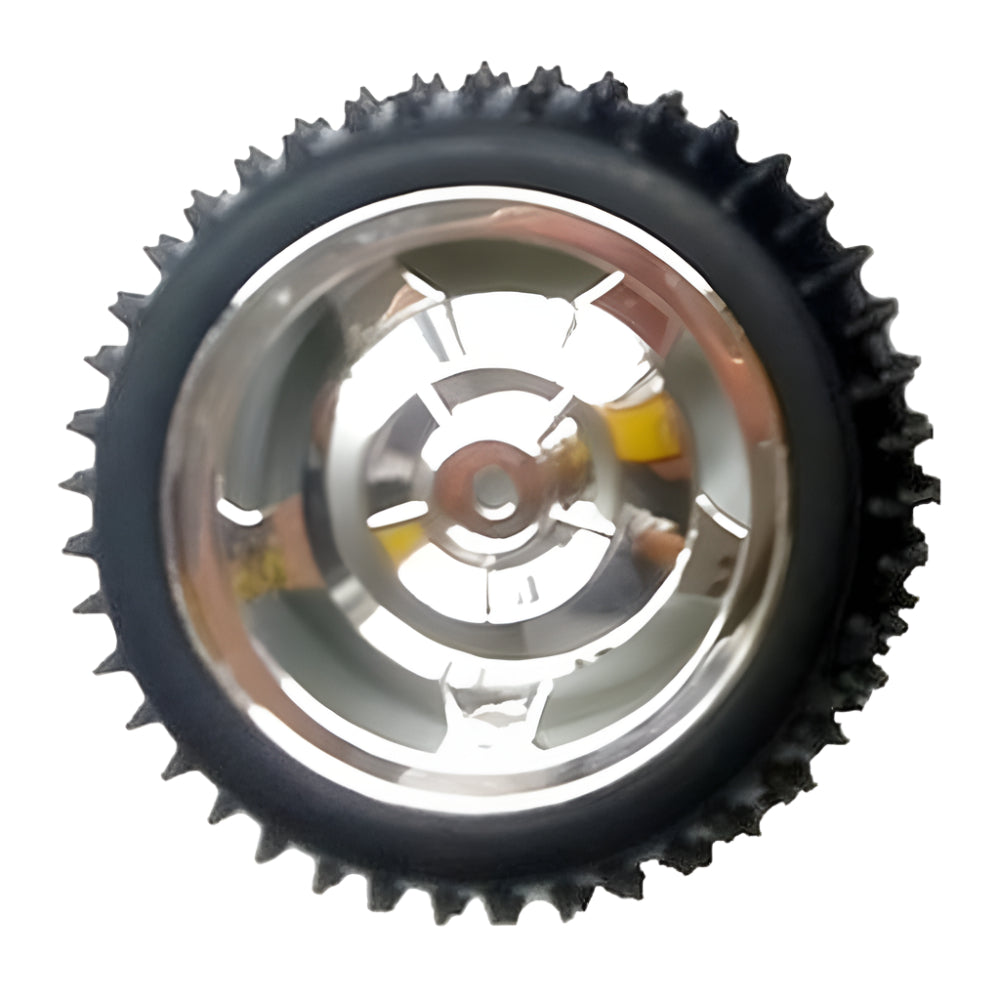85mm Large and 38mm Width Friction Sponge Robot rubber wheel -2