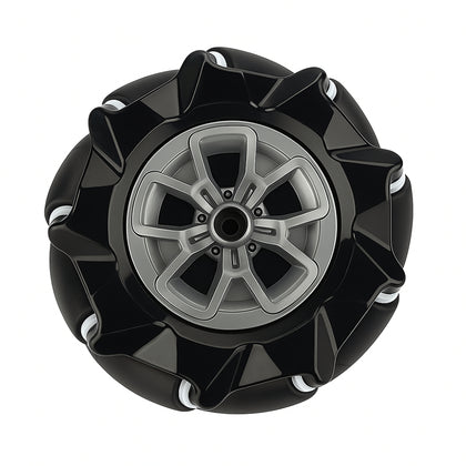 Fafeicy Roues Mecanum Omnidirectionnelles pour Robot DIY, 80mm, ABS et Caoutchouc, 2 Paires, Jaune et Noir Fafeicy Roues Mecanum Omnidirectionnelles pour Robot DIY, 80mm, ABS et Caoutchouc, 2 Paires, Jaune et Noir