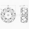 97mm Mecanum wheel rollers