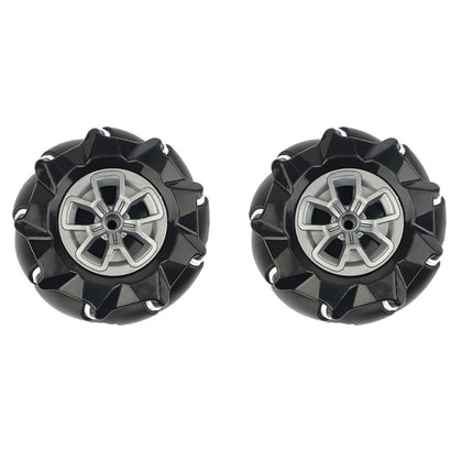 97mm Mecanum Wheel Omnidirectional Left and Right Pair Black
