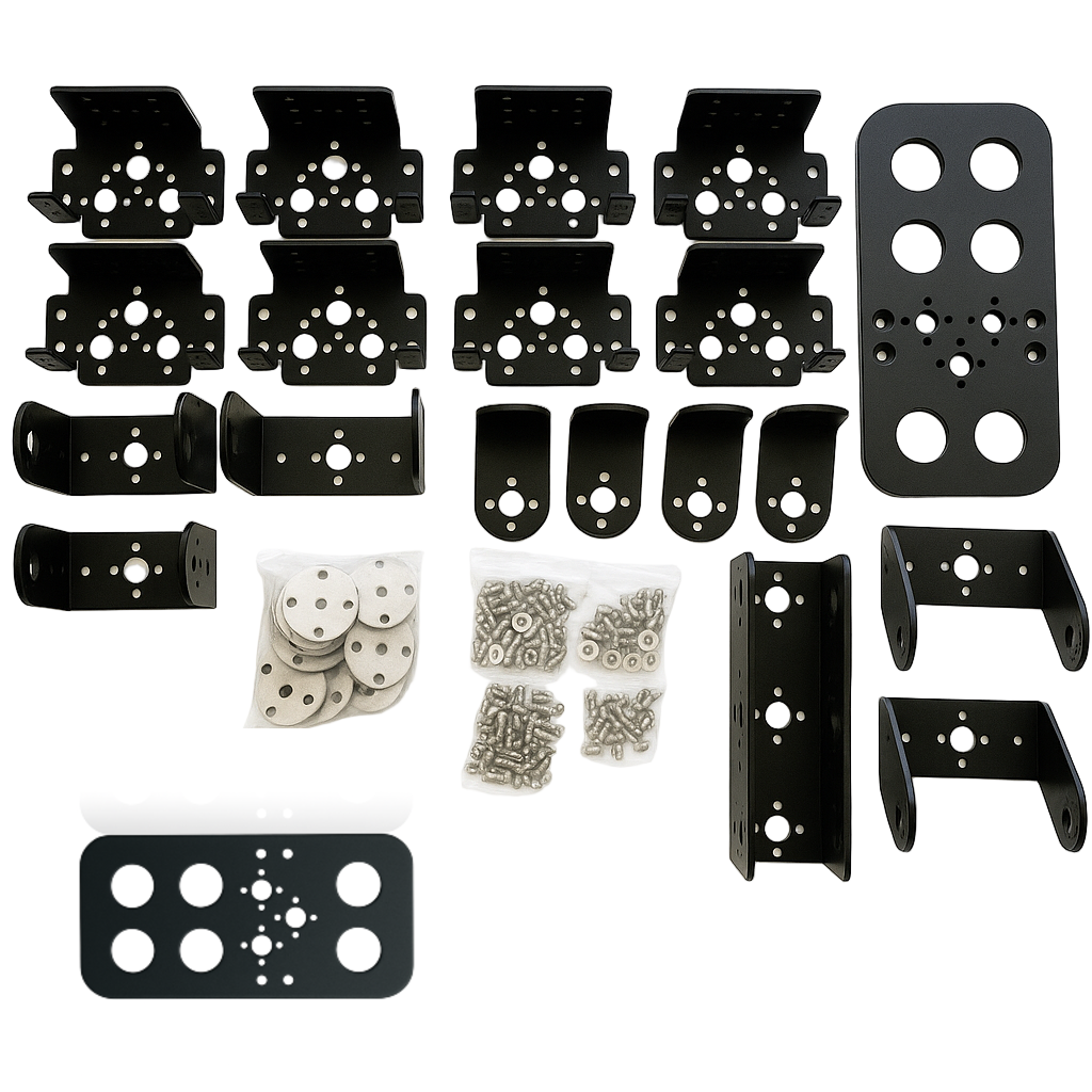 9 DOF Biped Robot, Leg Robot Servo Motor Metal Bracket (NO Servo)