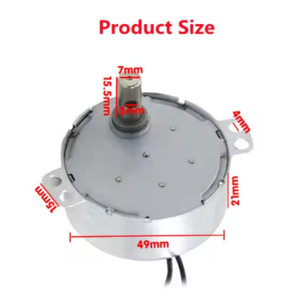Uxcell 220-240V AC 4W Synchronous Motor - CCW Rotation, 0.8-1 RPM, 50/60Hz