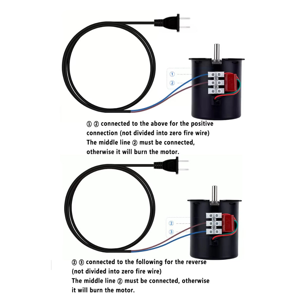 Moteur Synchrone à Aimant Permanent 68KTYZ 28W AC220V - Réversible, Vitesse 1 à 110 RPM, Neuf