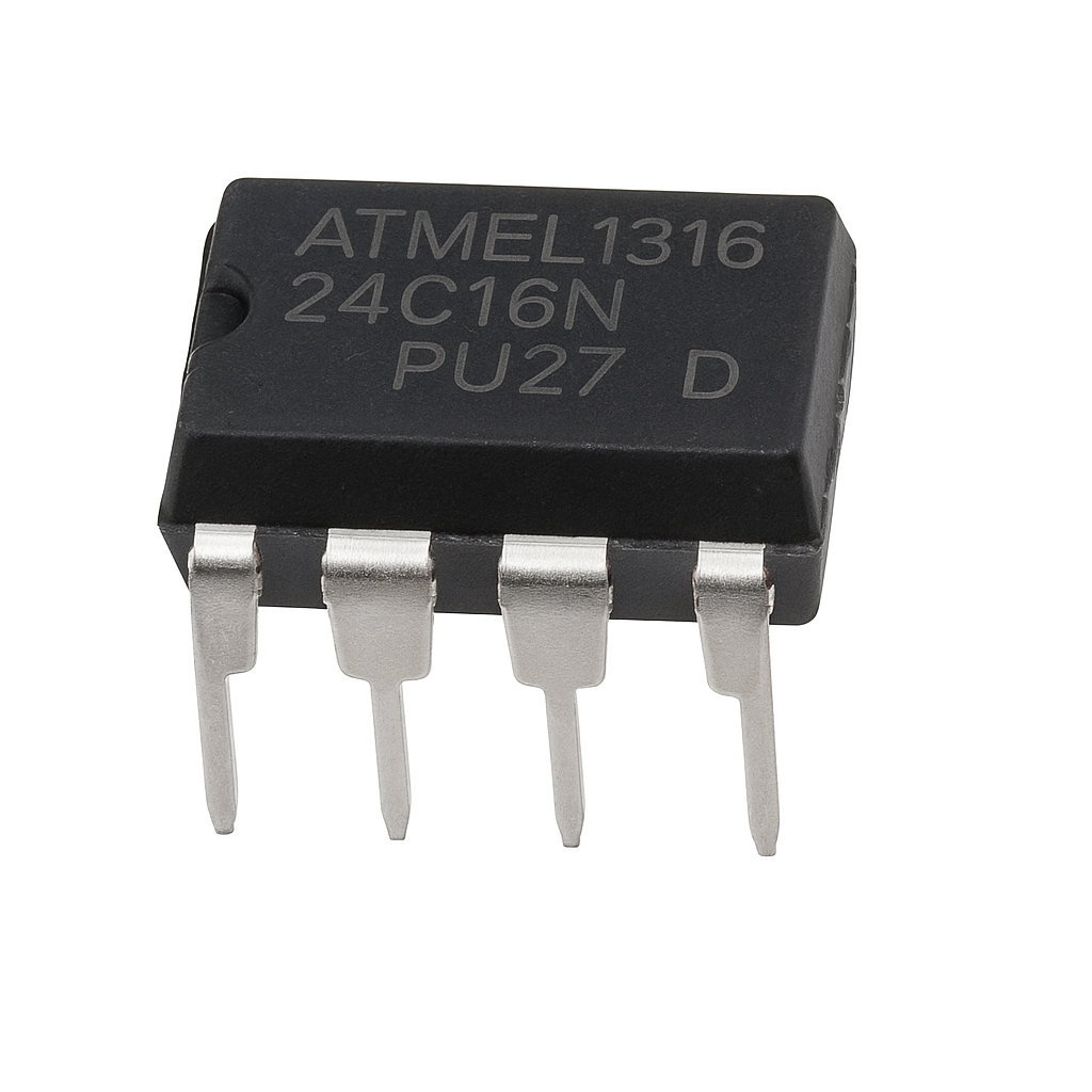 AT24C16 EEPROM IC – 16Kbit, I2C, SOIC-8 SMD, 8-Pin Memory-3