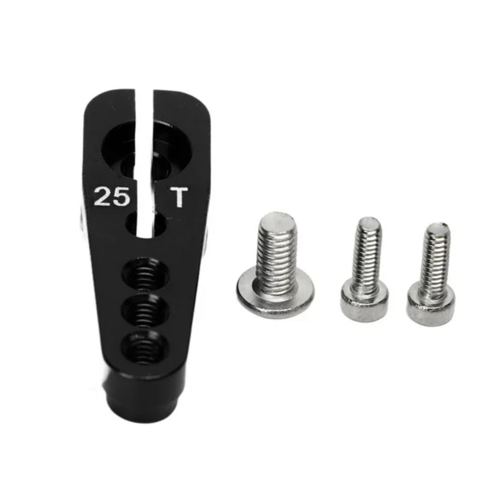 Aluminum Servo Horn 25T M2.5 Thread Silver, For RC Hobby Model Car/Boat