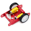 Red 2WD Aluminum Alloy DIY Robot car chassis Kit 