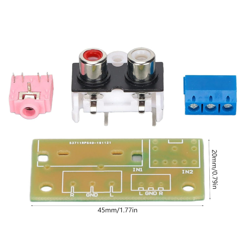 Audio input and output transfer wiring lead plate 3.5mm plug socket pcb ...