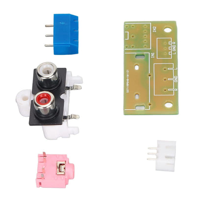 Audio input and output transfer wiring lead plate  3.5mm plug socket pcb terminal-2