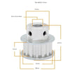 BF XL10 Synchronous Wheel Pulley Teeth 10 Hole 4mm_1