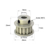 BF XL15 Synchronous Wheel Pulley Teeth 15 Hole 5mm_drawing