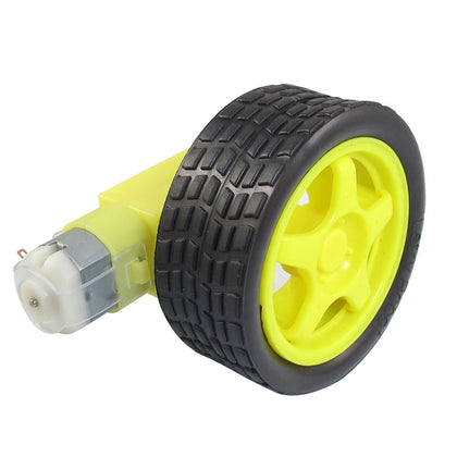BO Gear Motor and Wheel Assembly Dual Shaft Motor For DIY Robots_1