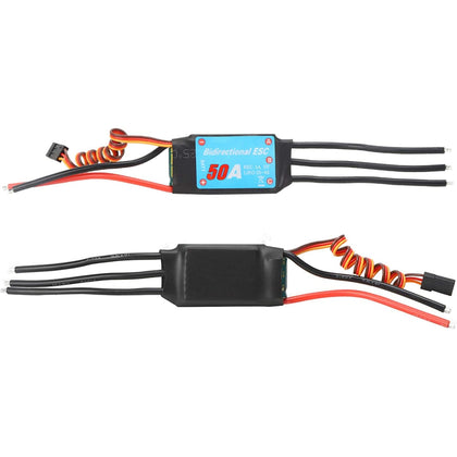 50A Bidirectional Brushless ESC 2-6S UBEC 5A 5V for Remote-2