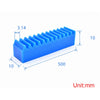 Blue Nylon Rack 1 Module 10×10×500mm Only Rack_drawing