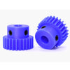 Blue Spur Nylon Gear 1 Moldule 20 teeth Hole 4mm_1