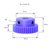 Blue Spur Nylon Gear 1 Moldule 30 teeth Hole 5mm_1