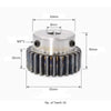 Boss Gear 2 Module 14 Teeth Spur Gear 8mm Hole_drawing